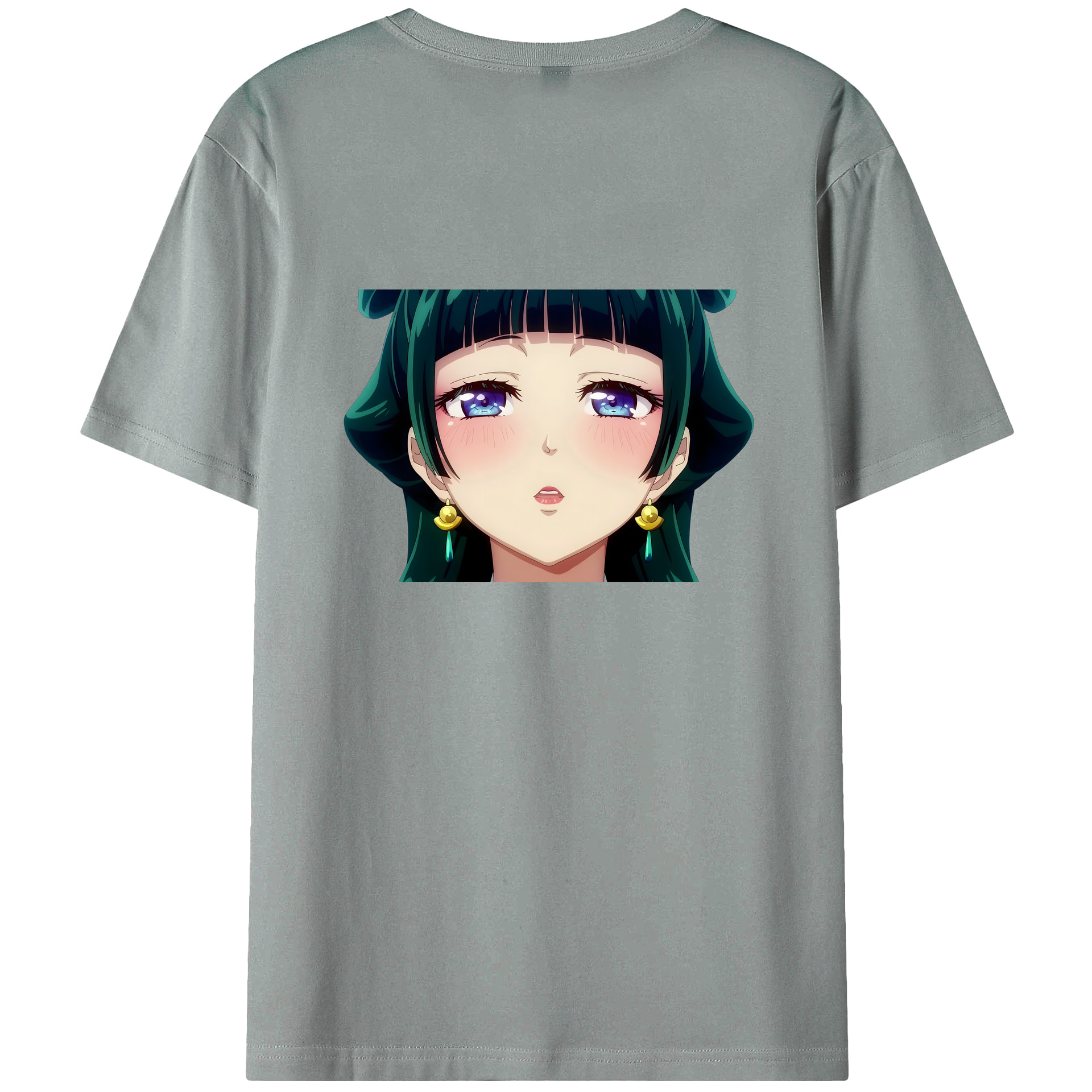 （画像用） 薬屋のひとりごと The Apothecary Diaries 綿100％ メンズ半袖Tシャツ（バックプリント） 通気性